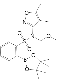 (2-(N-(4,5-二甲基异噁唑-3-基)-N-(甲氧基甲基)氨磺酰基)苯基)硼酸频哪醇酯