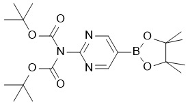2-(N,N-双Boc-氨)嘧啶-5-硼酸嚬哪醇酯
